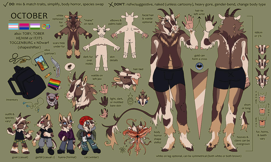 Reference sheet with over 25 elements